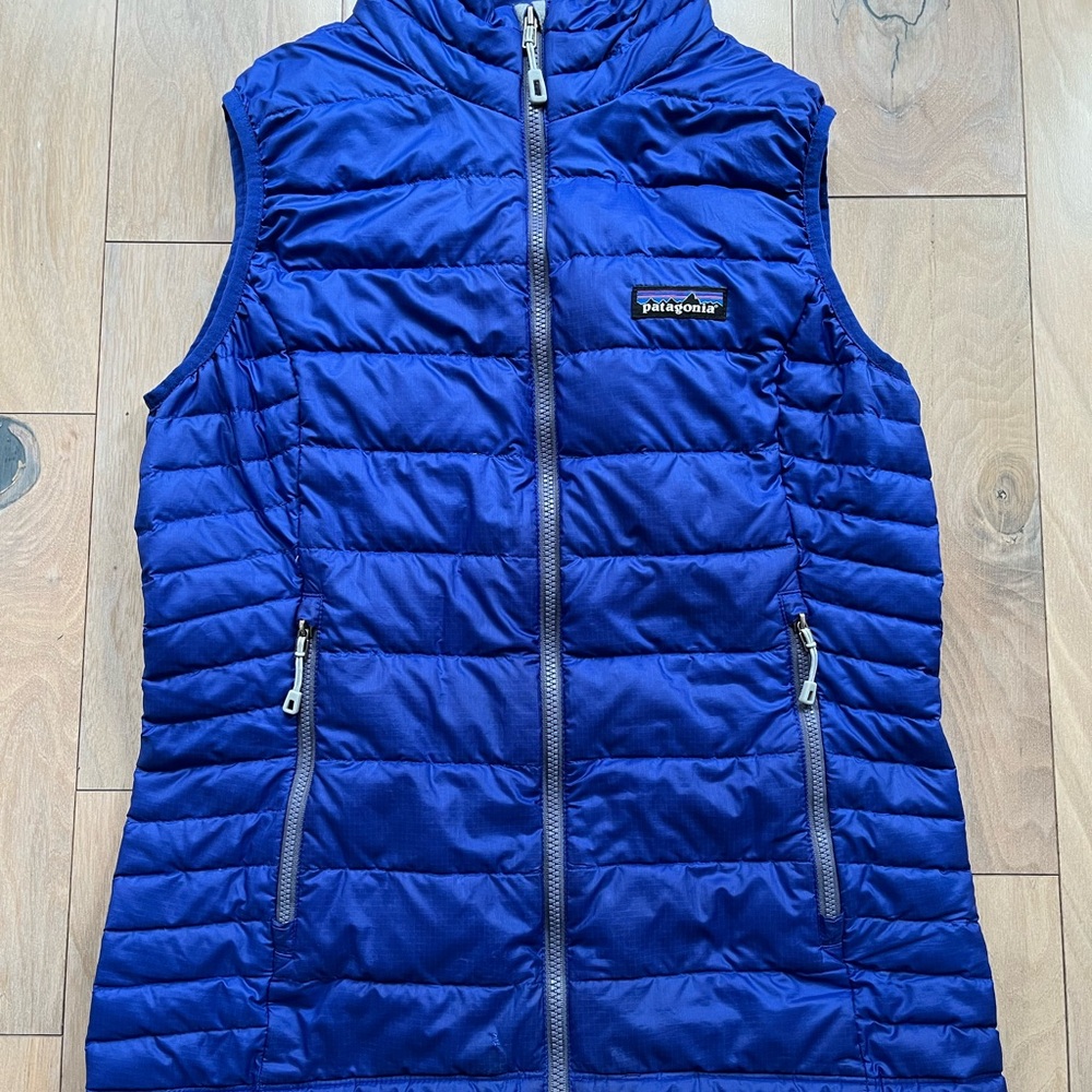 Patagonia Goose Down Sweater Quilted Insulated Puffer Vest Women’s Sz XS
